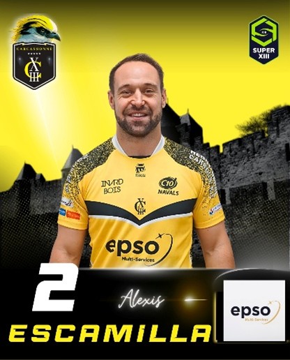 Portrait de Alexis Escamilla, Ailier de Carcassonne XIII
